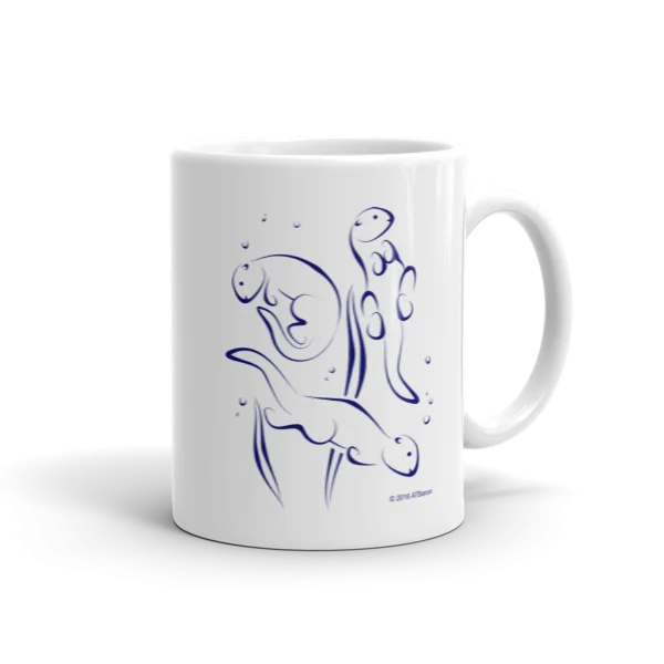 Otters Swimming Mug