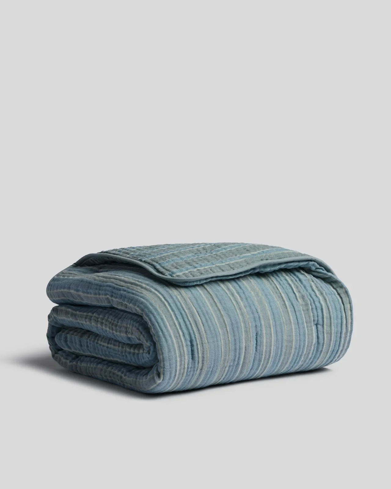 Organic Cloud Cotton Stripe Toddler Quilt